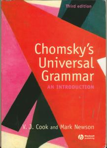 Chomsky&#039;s Universal Grammer Third edition